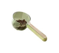 Food Measuring Scoop - Cat Dog Bowls, Portion Spoons, Feeding Utensils | Wooden Handle Pet Scale, Storage Container for Dry Wet Food, Sealing Clip Design | Pet Nutrition Tools, Accurate Serving Scoops