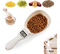 Food Measuring Scoop Scale, Digital Measuring Spoon Scale Scale Highly Accurate Measuring Spoon Scale With LCD Screen Display And Replaceable Spoons For Kitchen/Pet Food Measuring Scoop 800g (1 pcs)