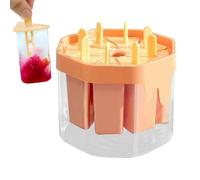 Food Molds - 8-Cavity Reusable Non-Stick Ice Pop Maker, Silicone Mold, Ice Pop Tray For Summer Freezer, Home Restaurant Apartment Use With Juice, Milk, Fruit, And Beverage Making