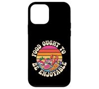 Food Ought to Be Enjoyable Gourmet Manger Plaisir - Coque pour iPhone 12 Mini
