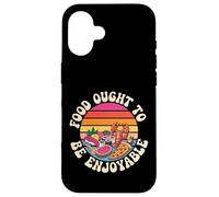 Food Ought to Be Enjoyable Gourmet Manger Plaisir - Coque pour iPhone 16