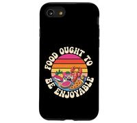 Food Ought to Be Enjoyable Gourmet Manger Plaisir - Coque pour iPhone SE (2020) / 7/8