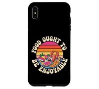 Food Ought to Be Enjoyable Gourmet Manger Plaisir - Coque pour iPhone XS Max