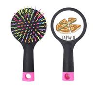 Food Pizza Taiwan Voyage Art Déco Fashion Salon Brosse à cheveux démêlante Base coussin