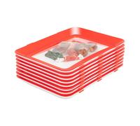 Food Preservation Tray Alimentaire 8 pièces Boîte de conservation scellée sous vide Empilable Conservation des aliments Plateau repas