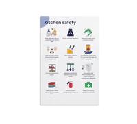 Food Safety Poster - Kitchen Hygiene Rules & Health Code Guidelines | Mandatory Wall Sign for Restaurants, Catering, Food Trucks, Culinary Schools(Unframed,08x12inch(20x30cm))