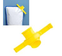 Food Sealing Clip with Lid,ABS Food Sealing Clip Cover Reusable Food Bag Clip with Strip Card Slot for Coffee Bag Snack Bag Condiment (Sealing clip with lid-yellow)