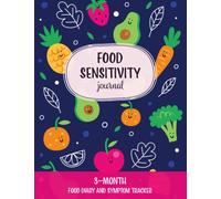 Food Sensitivity Journal: Cute 3-Month Food Diary and Symptom Tracker, Low-FODMAP Food Diary, IBS Diet Notebook, Food Allergy Logbook