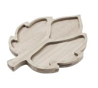 Food Serving Tray, Leaf Shaped Cheese Board, 14.57x11.02x0.47 Inches Rustic Autumn Design, Wooden Charcuterie Platter for Appetizers, Bread, Thanksgiving, Harvest, Holiday, Halloween Party, Fall Decor