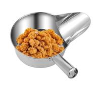 Food Shovel - Food Scoop | Meal Prep Stainless Steel Cooking Tools Ergonomic Multi-Functional Metal Scoop for Kitchen Bar Party Wedding Buffet Serving Sccoop with Duckbill Spout