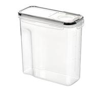 Food Storage Containers, 4L Airtight Organizer Jar, Kitchen Canister Bin | Leak-Proof Seal Lock, Durable Transparent , Multi-Purpose Dry Goods Holder, for Kitchen Fruit Coffee Sugar Fridge