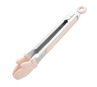 Food Tong Silicone Anti Slip Hand Palm Palm Servinet Tongs 9 pouces HEURS RESSAISANT CUISTANT TOL pour la cuisson Barbecue Cuisine en acier inoxydable Core Léger durable