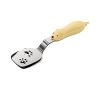 Food Tongs Kitchen - Cute Bear Stainless Steel Buffet Turner for Cooking | Versatile Grip Design with Safe Heat-Resistant Material, Lightweight Practical Tool, Ideal for Pasta Toast Frying, 24x6.5cm