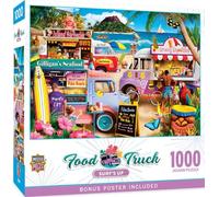 Food Truck - Puzzle de 1 000 pièces - Puzzle avec illustrations vives et pièces durables - Activité familiale amusante, défi cérébral et divertissement éducatif pour enfants, adolescents et adultes