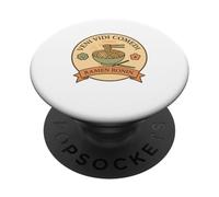 Food Warriors Ramen Ronin - Cadeau Amusant pour Les Amateurs de Nourriture PopSockets PopGrip Adhésif