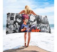 Food Wars！Shokugeki no Soma-Yukihira Sōma Anime Microfibre Léger Absorption Sans Sable Séchage Rapide Serviette De Plage Camping Serviette Voyage Piscine Pique-nique Bain Serviette De Bain