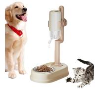 Food Water Automatic Feeders - No-Drip Water Dispenser and Automatic Pet Feeder Bowl Set, Self-Dispensing Food Bowl for Cats, Small Dogs, and Other Small Animals, Convenient Home Pet Feeding Hydratio