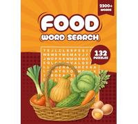 Food Word Search: 132 Large Print Puzzles with Easy to Read about Cooking, Baking, Food and more | Interesting Themed Fact on Each Page | 8.5 x 11 ... | Gift for Vacations, Holidays and Free Time