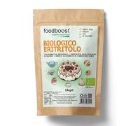 foodboost Erythritol biologique 1 kg foodboost, substitut de sucre, 0 kcal - 100% pur, même pouvoir édulcorant que le sucre de cuisine, adapté aux diabétiques et régimes hypocaloriques ou équilibrés