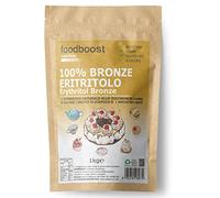 Foodboost Natural Erythritol 1kg, Vegan et sans gluten - Substitut du sucre de canne- Zero Calorie, édulcorant sans sucre - Convient aux diabétiques et au régime cétogène - Contre les caries.