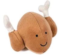 Foodie Faces Plush Roast Chicken Dog Toy
