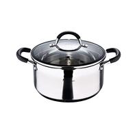 Masterpro Casserole avec couvercle Foodies Collection 5 L acier inoxydable 24 x 12 cm