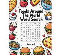 Foods Around The World Word Search: Fun Global Food Puzzles for Kids.