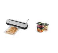 FoodSaver Compact Vacuum Sealer & Storage and Marinade Containers Bundle
