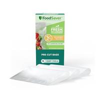 FoodSaver Lot de 19 sacs de rangement sous vide pré-découpés - Faciles à utiliser - Aligner pour sceller et déchirer pour ouvrir les sacs de rangement sous vide