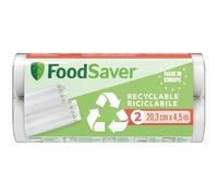 FOODSAVER Lot de 2 rouleaux thermosoudables 20 cm x 4.50 m