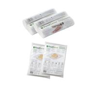 FoodSaver Lot de 4 rouleaux thermoscellables 20 cm x 6,7 m + 96 sacs 20,3 x 29,2 cm (2 x 48), sans BPA, compatible avec machines sous vide