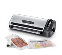 FoodSaver Machine Sous Vide avec compartiment de rangement pour rouleau et cutter, fonction marinade, inclus sacs de mise sous vide assortis et adaptateur intégré [FFS017X ]