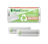 FoodSaver Pack de 2 rouleaux de mise sous vide FSRE2002X01 20 cm x 4,5 m recyclables sans BPA