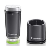 FoodSaver VS1192X Machine Sous Vide Alimentaire Portative et sans fil avec station de chargement, 1 boîte sous vide et 5 sacs sous vide à glissière, noir