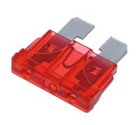 Foollusiie 50 Pieces Moto ATC ATO fusible Plat Fusible de Voiture 10 a Rouge
