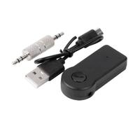 Foollusiie Émetteur-Récepteur Audio Jack 3,5 mm avec Microphone Intégré et Compatible Bluetooth, sans et Mains