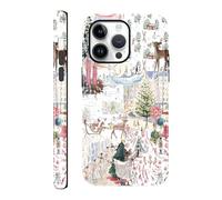 Foonary Coque pour iPhone 14 Pro Collage Motif, Hiver Aesthetic Design Housse Print Mignon Étui pour Fille Femmes, 2 in 1 Silicone Case Antichoc Bumper Protection Cover pour iPhone 14Pro 6,1",Winter