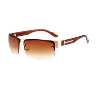 FOOOZ Lunettes de soleil rectangulaires en métal hommes d'affaires lunettes de mode lunettes de soleil rétro Vintage lunettes de soleil douces,2,CN