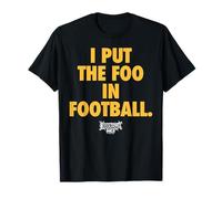 Foos Gone Wild - Football on Black and Yellow T-Shirt