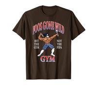 Foos Gone Wild - Hit The Gym Brown T-Shirt