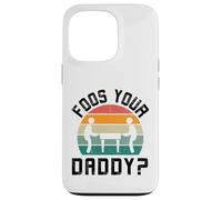 Foos Your Daddy Joueur de Baby-Foot Amusant rétro Coque pour iPhone 13 Pro