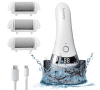 Fooseey - AJUSTABLE : cet appareil électrique anti-callosités dispose de 3 niveaux de vitesse. 1900 tr/min pour les peaux mortes douces. 2100 tr/min prend soin des peaux mortes tenaces des pieds. 2300