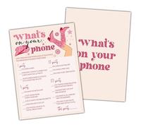 Foosproea Nashville C01 Lot de 25 cartes de jeu rustiques pour enterrement de vie de jeune fille sur le thème de la cowgirl occidentale pour mariage/fiançailles