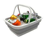 Foot Bath, Feet Cleaner, 38x29x7 Inches, Wash Basin, Foldable Soaking Tub, Large Capacity Pedicure Container, for Home, Patio, Outdoor, Poolside, Deck, Camping, Travel, Beach, Foot Spa