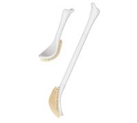 Foot Brush with Adjustable Long Handle, Foot Scrubber for Wet or Dry Brushing, 10.2''- 27.5'' Foot Scrub Brush