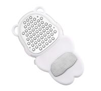 Foot Care Scraper, Bear Shaped Cleaner, Stainless Steel with Compact Handle, Pedicure Tool with Fun Style, 5.90in Nail Accessory Spa Fixture, Shower Utility for Cracked Skin