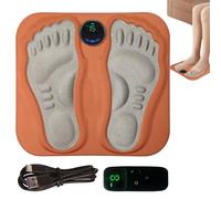 Foot Circulation Massager, Electric Foot Stimulator, Remote-Controlled Reflexology Pad with 3D Texture, USB Pressure Points for Sleep Aid Workout Elderly Athletes Use