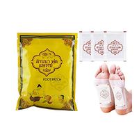 Foot Detox Pads, Patch de pied LANNA Thaïlande, Patchs Detox pour les pieds Organique 100% naturel - Éliminer les toxines corporelles - Soulagement du stress corporel - Améliorer le sommeil (10Pcs)