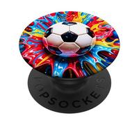 Foot Fan de Foot Ballon de Football passionné de Foot PopSockets PopGrip Adhésif