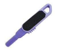 Foot File - Silicone Pedicure Tools for Feet | Non-Slip Handle, Bristles and Textured for Hard Heels Cracked Skin Wet or Dry Use at Home Spa Shower or Travel, 8.58x1.73x0.83inch